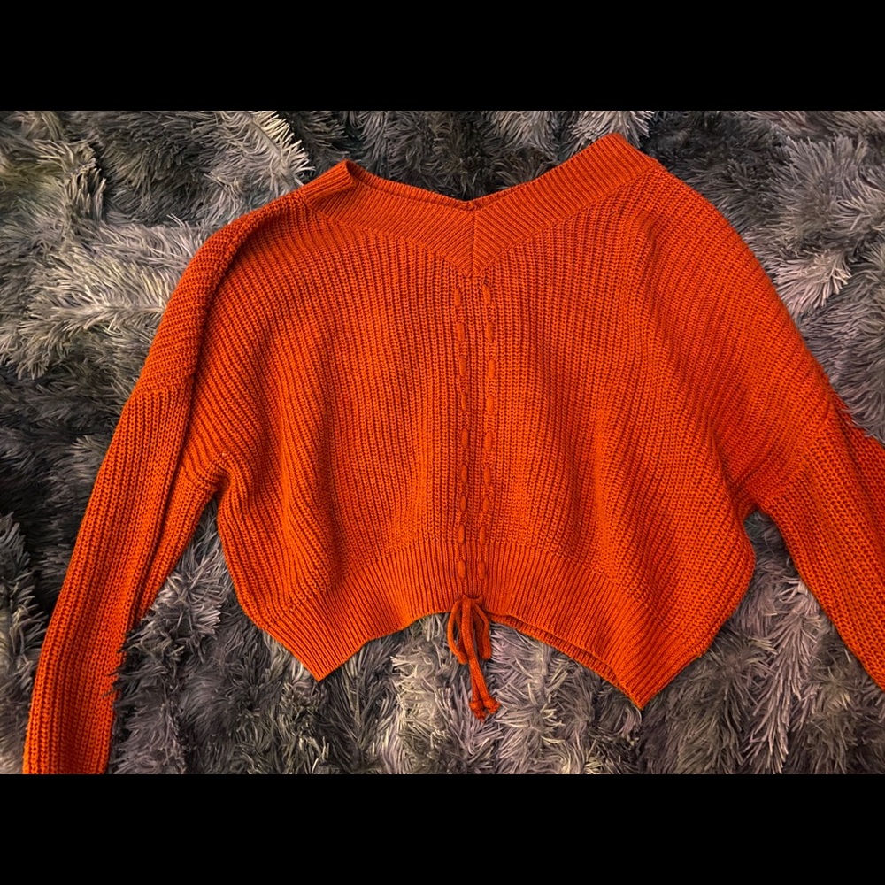 Orange Sweater